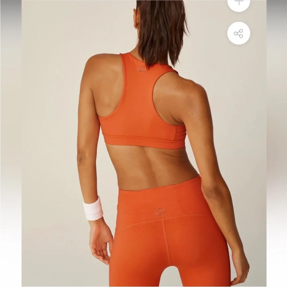 NWT Beyond Yoga POWERBEYOND Jump Bra in Sunset Orange women’s S - Picture 2 of 11